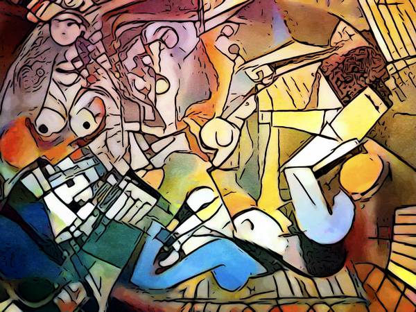 Hommage an Picasso (8) van zamart