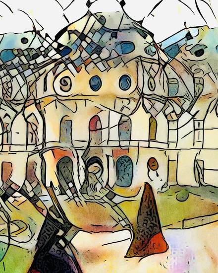 Kandinsky trifft Schloß Belvedere, Wien, Motiv 1